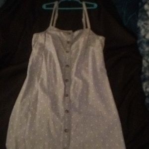 XS dress light blue polka dot